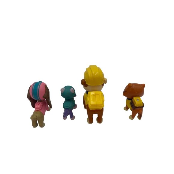 Paw Patrol Mini Figures 4 Backpacks - Skye Everest Rubble & Tracker - 2" Tall - Picture 3 of 5